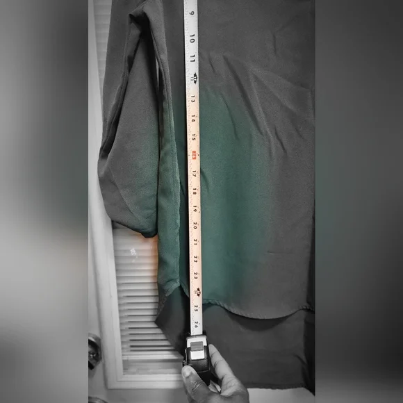 Teal Women's Blouse - Picture 2 of 6